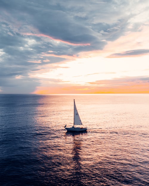 sailboat in ocean